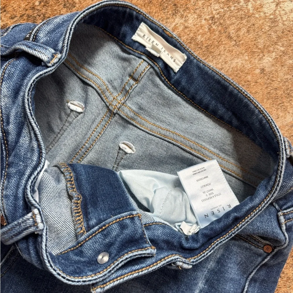 Risen High Rise Barrel Jeans - size 3/26 - Picture 2 of 4